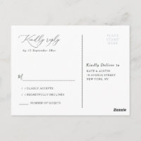 Eucalyptus greenery wedding RSVP