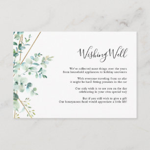 Eucalyptus Greenery Wishing Well Card