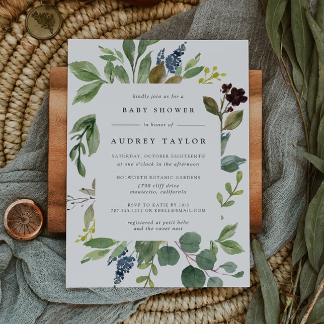 Eucalyptus Grove Baby Shower Invitation (Creator Uploaded)