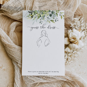 Eucalyptus Guess the dress bridal shower game