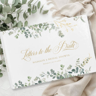 Eucalyptus  Handwriting Script Bridal Shower Guest Book