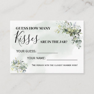 Eucalyptus How many kisses bilingual game card