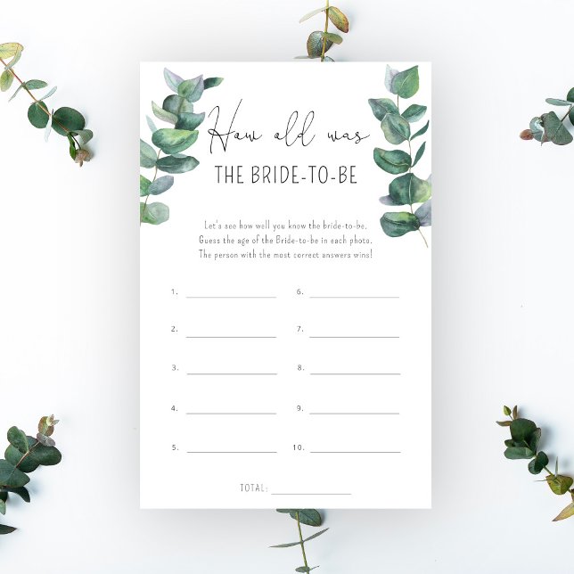 Eucalyptus - How old was the bride to be (Creator Uploaded)