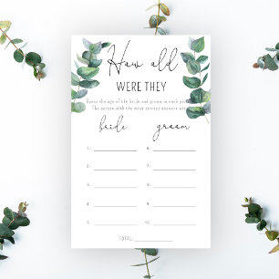 Eucalyptus How old were they bridal game