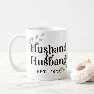 Eucalyptus Husband & Husband Gay Marriage Coffee Mug