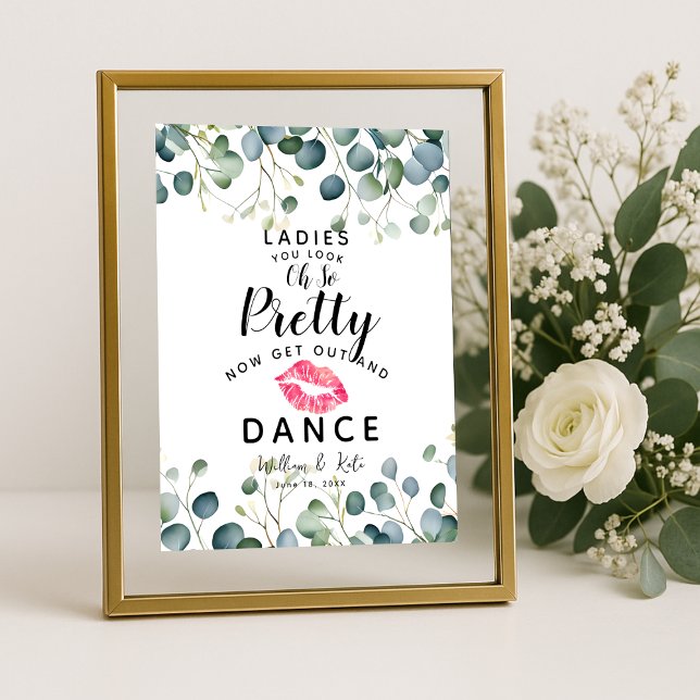 Eucalyptus ladies pretty dance BATHROOM wedding Poster (Creator Uploaded)
