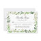 Eucalyptus Leaf Border Wedding RSVP Card