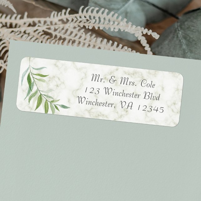 Eucalyptus Leaf Botanical Marble Wedding (Creator Uploaded)