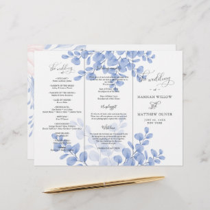 Eucalyptus Leaves Blue Botanical Wedding Ceremony