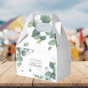 Eucalyptus Leaves Botanical Greenery Bridal Shower Favour Box