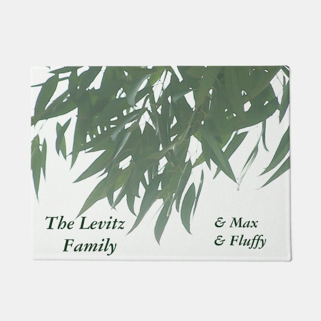 Eucalyptus leaves doormat (Front)