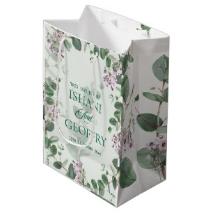 Eucalyptus Leaves Greenery Wedding Medium Gift Bag