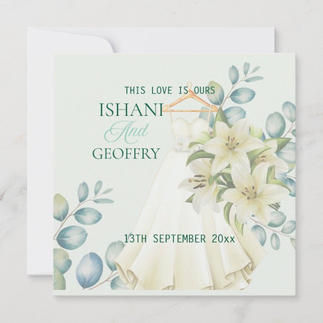 Eucalyptus Leaves Greenery Wedding Welcome Sign (Front)