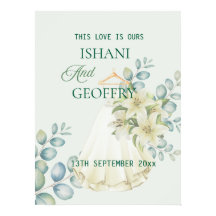 Eucalyptus Leaves Greenery Wedding Welcome Sign