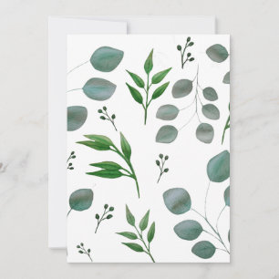 Eucalyptus leaves invitation