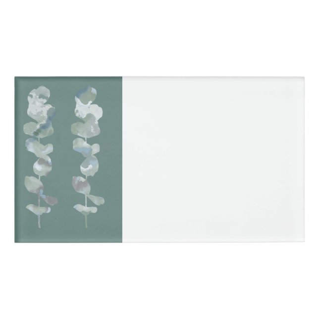 Eucalyptus Leaves  Name Tag (Front)