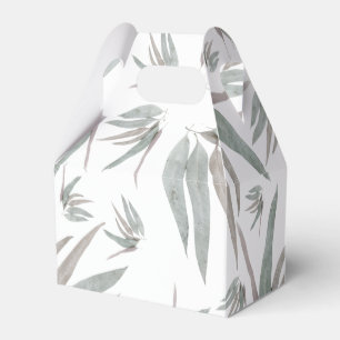 Eucalyptus Leaves Pattern Favour Box