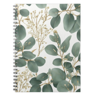 Eucalyptus Leaves Pattern Notebook