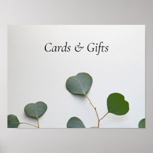 Eucalyptus leaves vertical sign