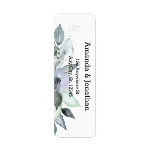 Eucalyptus Leaves Wedding Return Address Labels