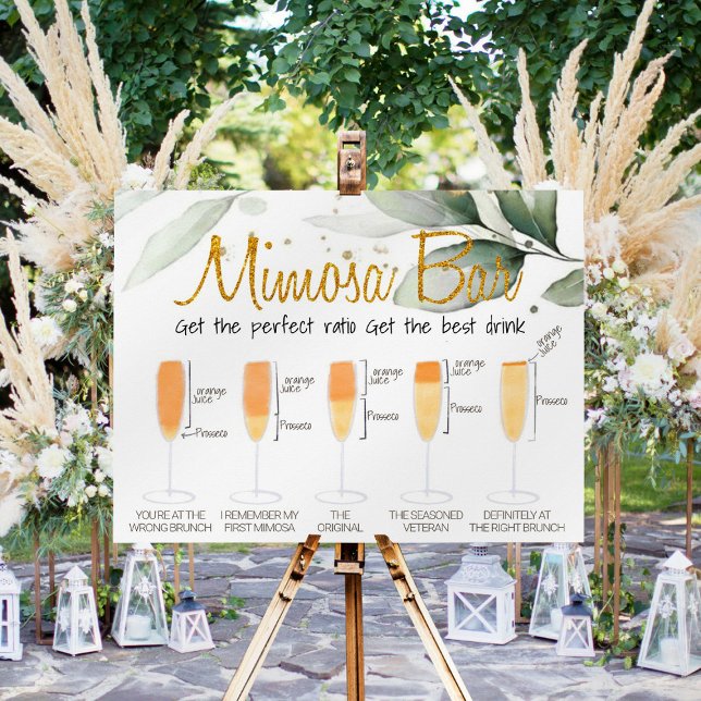 Eucalyptus Mimosa Bar Bridal brunch Sign (Creator Uploaded)