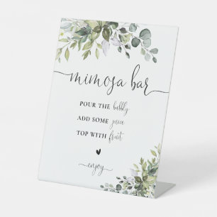 Eucalyptus Mimosa Bar Sign