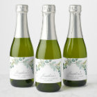 Eucalyptus Mini Sparkling Wine Bottle Labels
