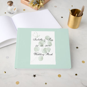 Eucalyptus Minimalist Botanical Wedding  Guest Book