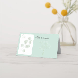 Eucalyptus Minimalist Botanical Wedding Place Card