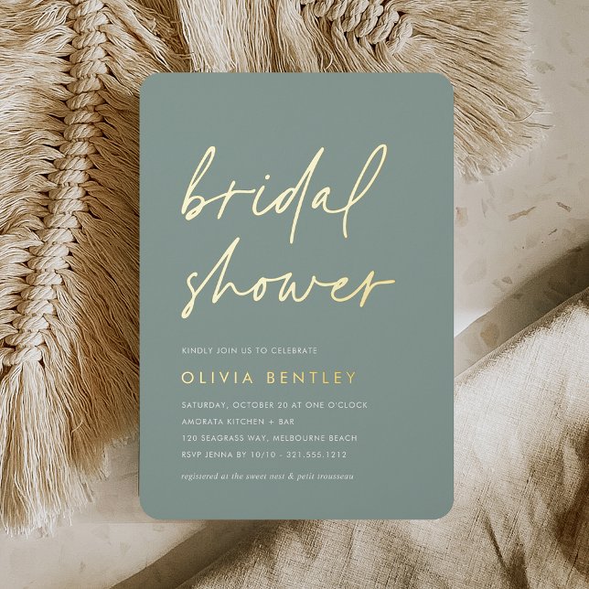 Eucalyptus | Minimalist Script Bridal Shower (Creator Uploaded)