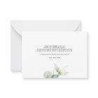 Eucalyptus Minimalist Script Wedding Thank You