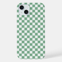 Eucalyptus mist checkerboard pattern