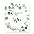Eucalyptus Modern Calligraphy Cards and Gifts Sign