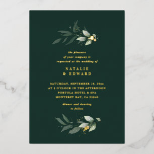 Eucalyptus modern minimal elegant wedding green fo