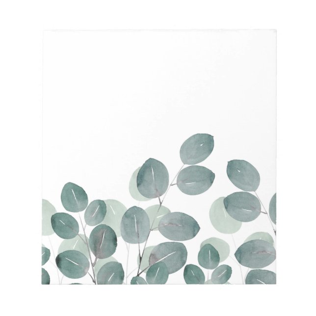 Eucalyptus Modern Notepad (Front)