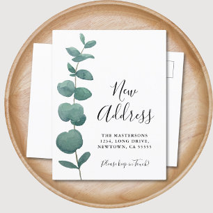Eucalyptus Moving  Announcement Postcard