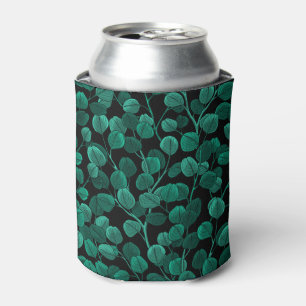 Eucalyptus on black can cooler