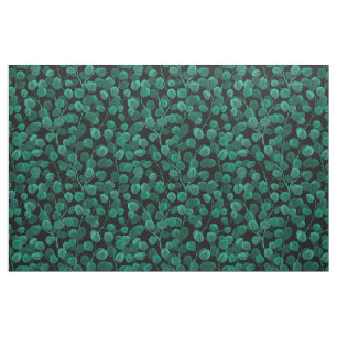 Eucalyptus on black fabric