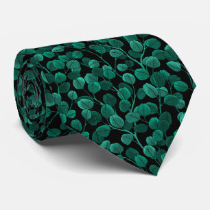 Eucalyptus on black tie