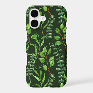 Eucalyptus on dark green