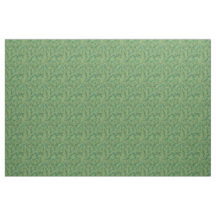 Eucalyptus on Green Fabric