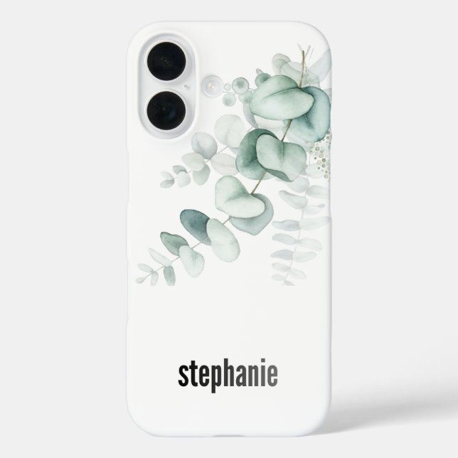 Eucalyptus Pattern iphone Case (Back)
