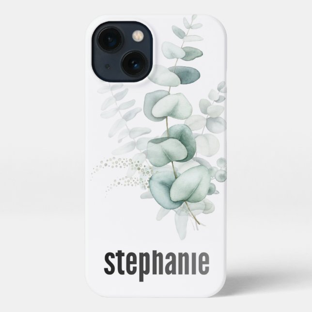 Eucalyptus Pattern iphone Case (Back)