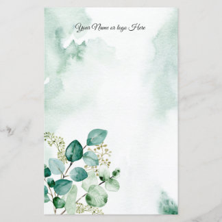 Eucalyptus Personalised Stationery