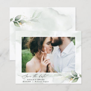 Eucalyptus photo green modern elegant wedding save