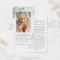 Eucalyptus Photo Memorial Prayer Card