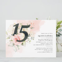 Eucalyptus Pink Rose 15th Birthday Quinceanera