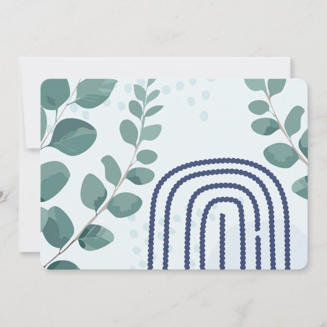 Eucalyptus Praying Mantis Australian Botanical Art Invitation (Front)