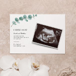 Eucalyptus Pregnancy Announcement Baby Reveal<br><div class="desc">It's always a good time to share this exciting news with your nearest and dearest. Customise this card by uploading your ultrasound photo,  add your details so your nearest and dearest know of this special news.</div>