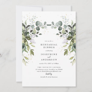 Eucalyptus Rehearsal Dinner Invitation